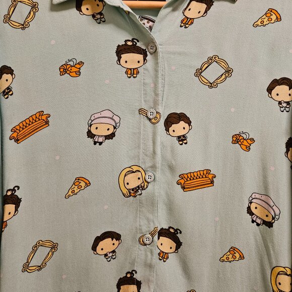 Women's Official F.R.I.E.N.D.S  Button Up Shirt - Picture 4 of 9